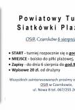 Powiatowy turniej Siatkówki Plażowej